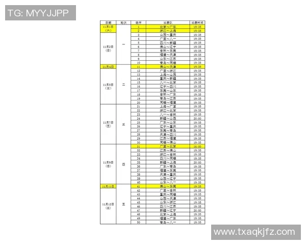 CBA新赛季赛程公布